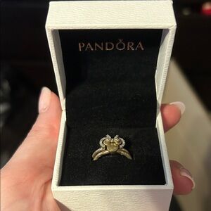 Pandora Disney Silver Heart Rings